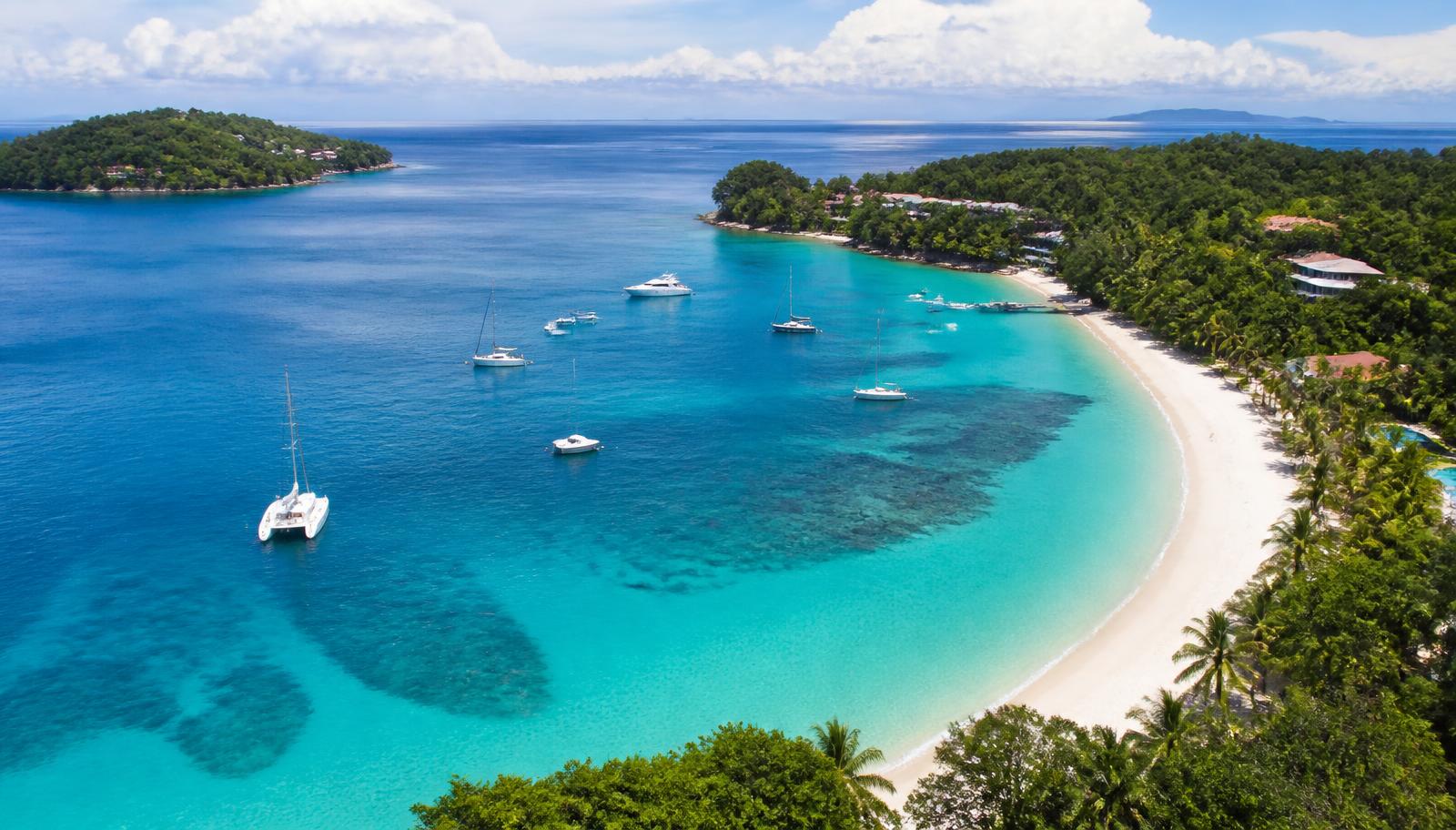 Vista aérea de la isla Contadora, Panamá